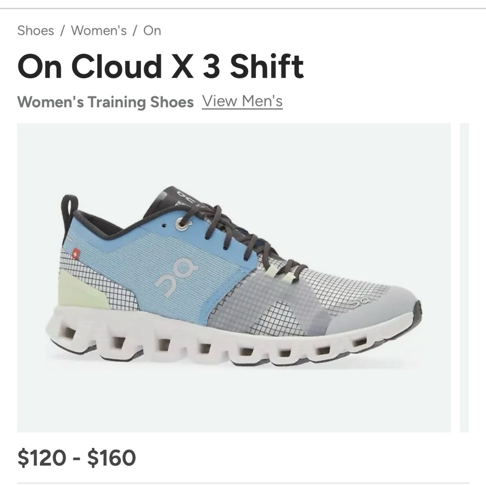 Super rare Almost New On Cloud X 3 Shift Women's Training Shoes